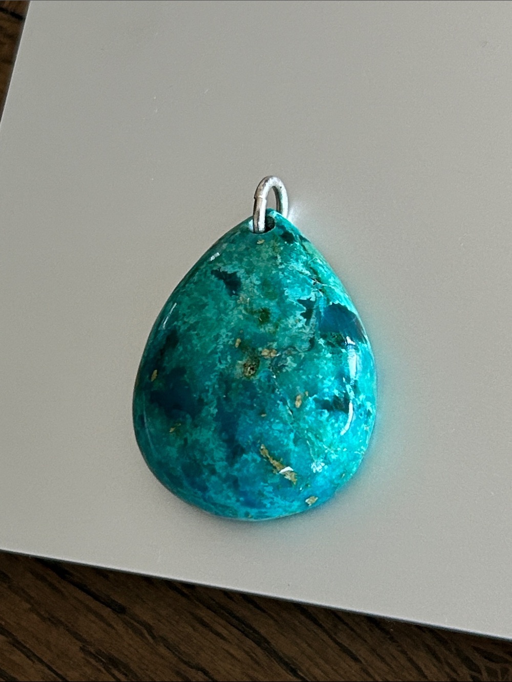 Teardrop Chrysocolla Pendant